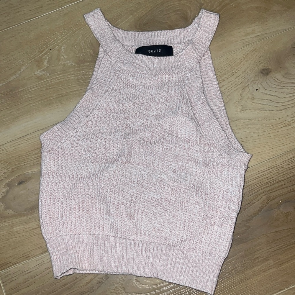Forever 21 sweater halter crop top.
